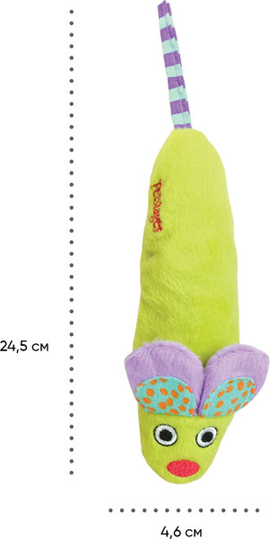 Изображение товара Игрушка для кошек Catstages Мышка плюш c кошачьей мятой / CAT003847