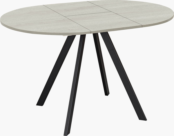 Изображение товара Обеденный стол Древпром М156 Пралеска ДП1-02-11 (самерсет/черный матовый)