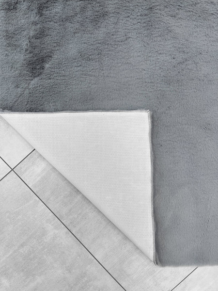 Изображение товара Набор ковриков для ванной и туалета Gokyildiz Fluffy 60x100+50x60 (Anthracite)