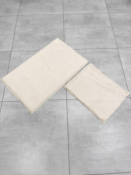 Изображение товара Набор ковриков для ванной и туалета Gokyildiz Fluffy 60x100+50x60 (Cream)