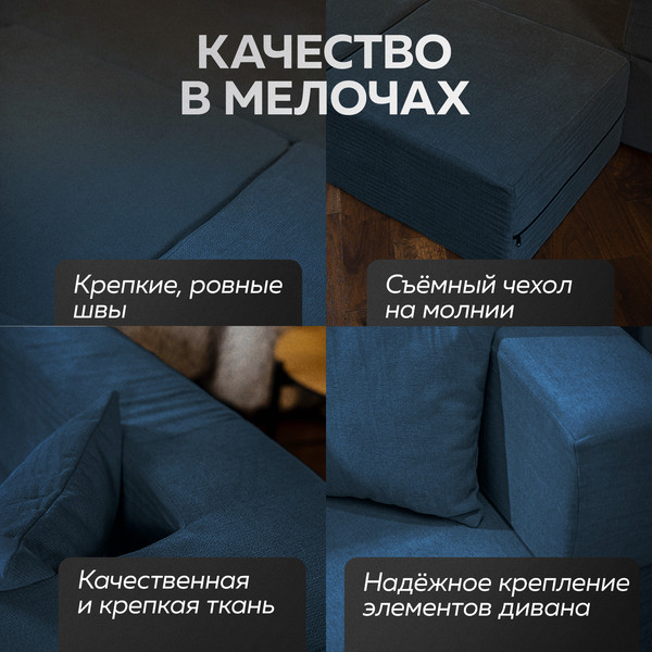 Изображение товара Комплект бескаркасной мебели Sonit Lucky Eclipse 15 (синий)