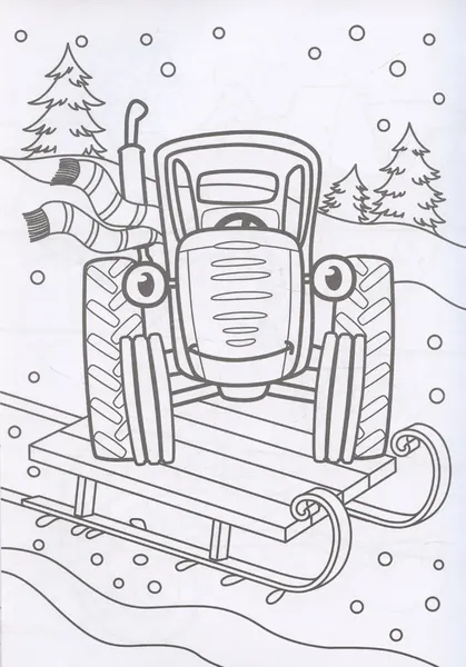 Изображение товара Раскраска Проф-Пресс 50 картинок. Синий трактор (9785378349029)