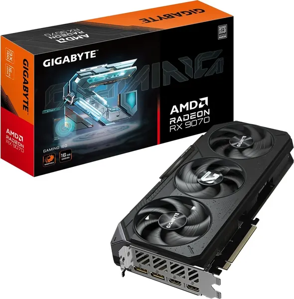 Изображение товара Видеокарта Gigabyte Radeon RX 9070 16Gb GDDR6 (GV-R9070GAMING-16GD)