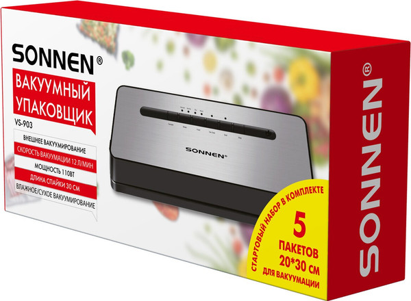 Изображение товара Вакуумный упаковщик Sonnen VS-903 / 456339
