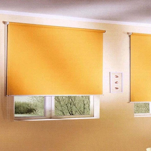 Изображение товара Рулонная штора Jalux Лен 2071 145x160 (морковный)