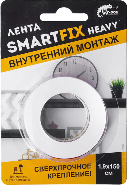 Изображение товара Лента малярная SmartFix W-con Heavy SFV1915T (прозрачный)