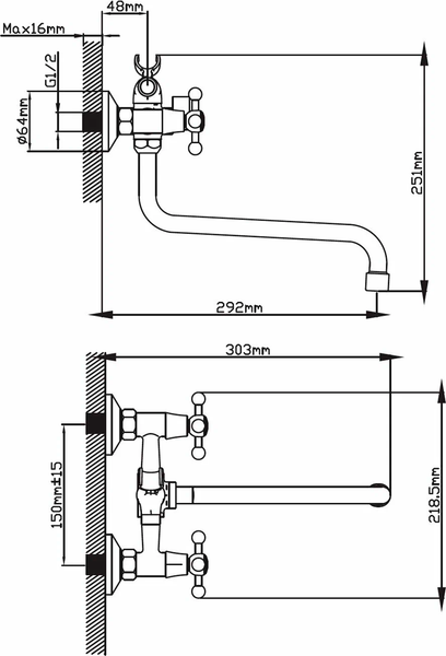 Изображение товара Смеситель Cronwil CB330-25M