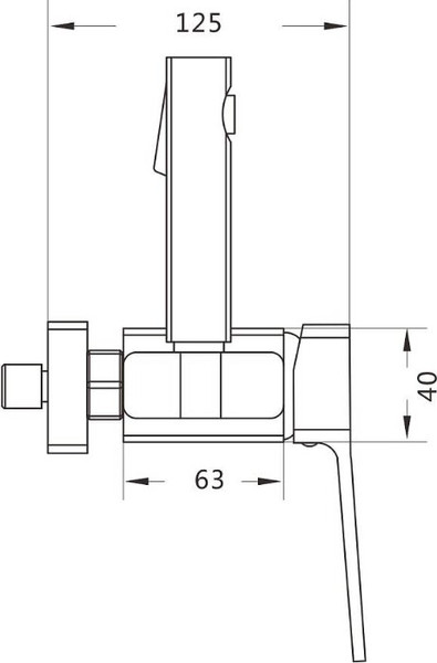 Изображение товара Гигиенический душ Shevanik S9905-1 (хром)