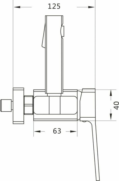 Изображение товара Гигиенический душ Shevanik S9905H-1 (черный)