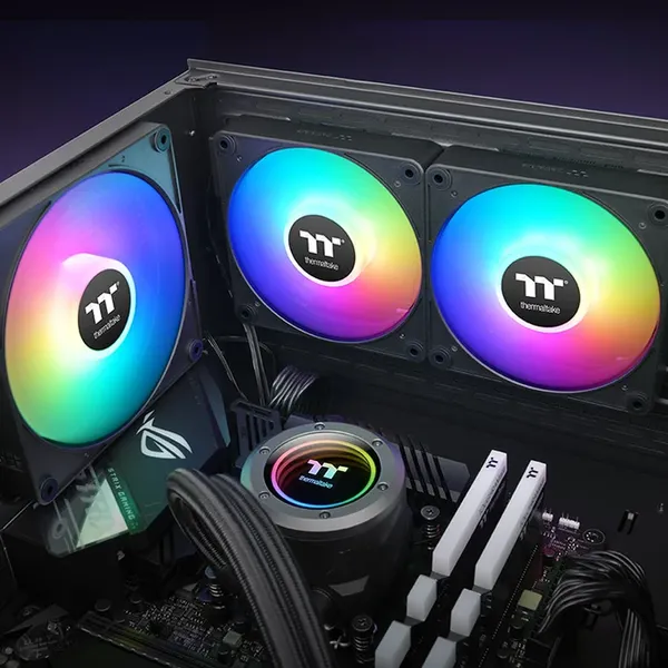 Изображение товара Набор вентиляторов для корпуса Thermaltake CT120 EX Sync ARGB / CL-F181-PL12SW-A (3шт)