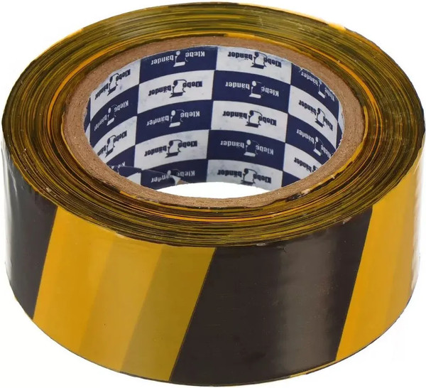 Изображение товара Лента сигнальная Klebebander Для ограждений 50мм / 520Y (черный/желтый)