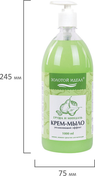 Изображение товара Мыло жидкое Золотой идеал Груша и миндаль / 609426 (1л)