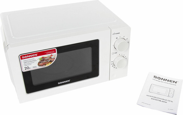 Изображение товара Микроволновая печь Sonnen MW2070B-6MW / 454651 (белый)