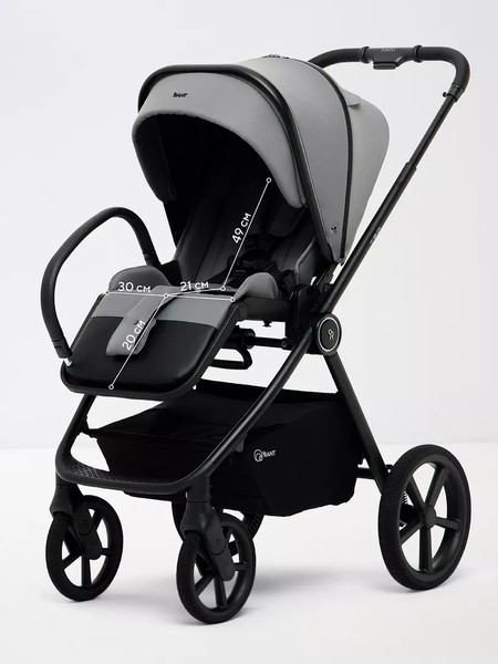 Изображение товара Детская универсальная коляска Rant Teo Soft 2 в 1 / RA121 (серый)