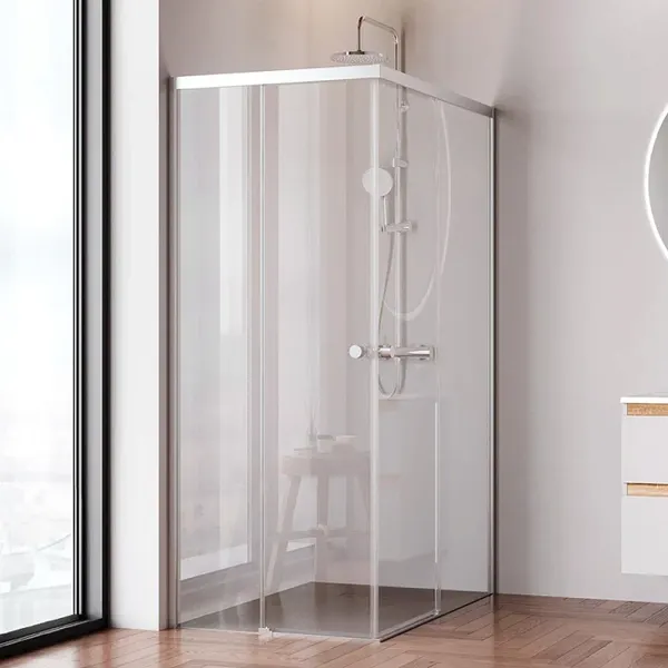 Изображение товара Душевой уголок AM.PM X-joy 120x80 / W94G-403-120280-MT1K (серебристый/прозрачное стекло)