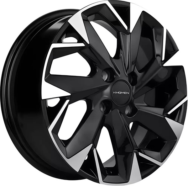 Изображение товара Литой диск Khomen KHW1406 Alsvin/Getz/i20 14x5.5" 4x100мм DIA 54.1мм ET 46мм (Black FP)