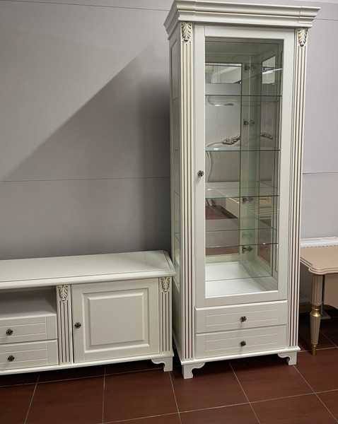 Изображение товара Шкаф с витриной ФорестДекоГрупп Бьянка 1 дверный (правый)