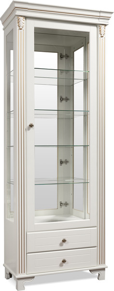 Изображение товара Шкаф с витриной ФорестДекоГрупп Бьянка 1 дверный (правый)