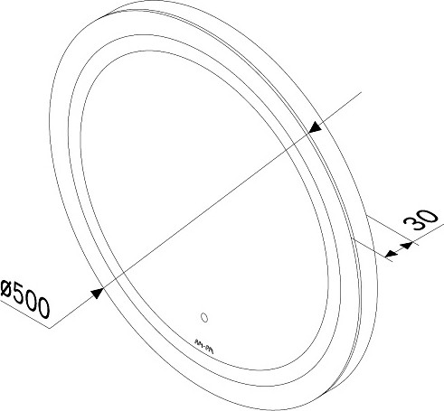 Изображение товара Зеркало AM.PM M85AMOX0501WG