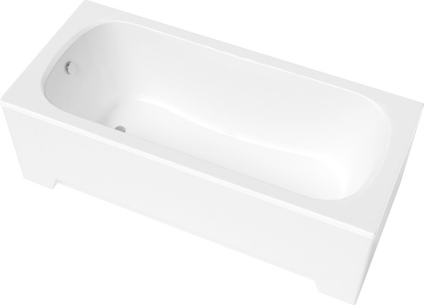 Изображение товара Ванна акриловая Lauter Sophia 150 / 21205150 (с каркасом, лицевым экраном белого цвета и сифоном 21Y32000 хром)