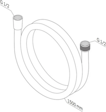 Изображение товара Душевой шланг AM.PM F0415B22