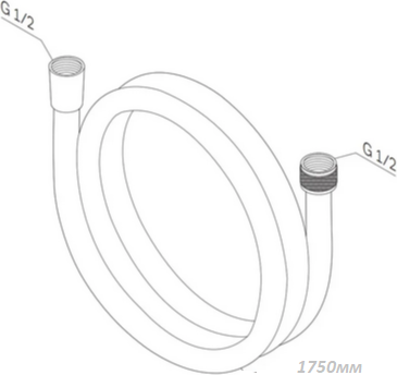Изображение товара Душевой шланг AM.PM F0417B00