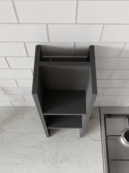 Изображение товара Полка Артём-Мебель Чили СН 129.01 (серый графит)