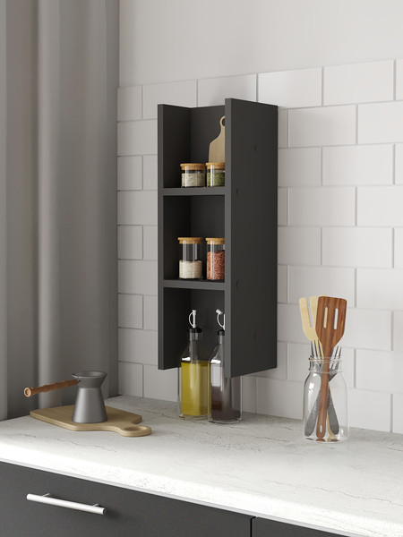 Изображение товара Полка Артём-Мебель Чили СН 129.01 (серый графит)