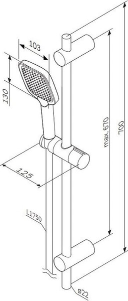 Изображение товара Душевой гарнитур AM.PM Func F018F000