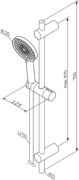 Изображение товара Душевой гарнитур AM.PM X-Joy F0185A000