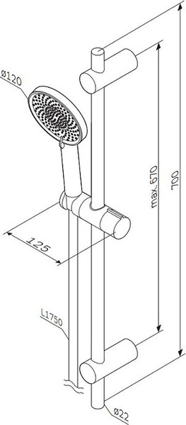Изображение товара Душевой гарнитур AM.PM X-Joy F0185A022