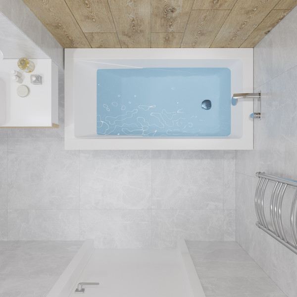 Изображение товара Ванна акриловая Lauter Estelle 120 / 21206020 (с каркасом и сифоном 21Y11022 белый)