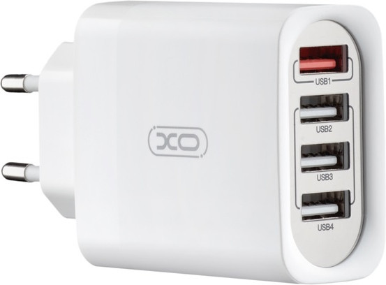 Изображение товара Адаптер питания сетевой XO 1USB QC3.0+3USB 2.4A Lightning L100