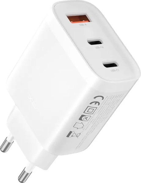 Изображение товара Адаптер питания сетевой XO L117 PD45W/QC18W 2USB-C+1USB-A