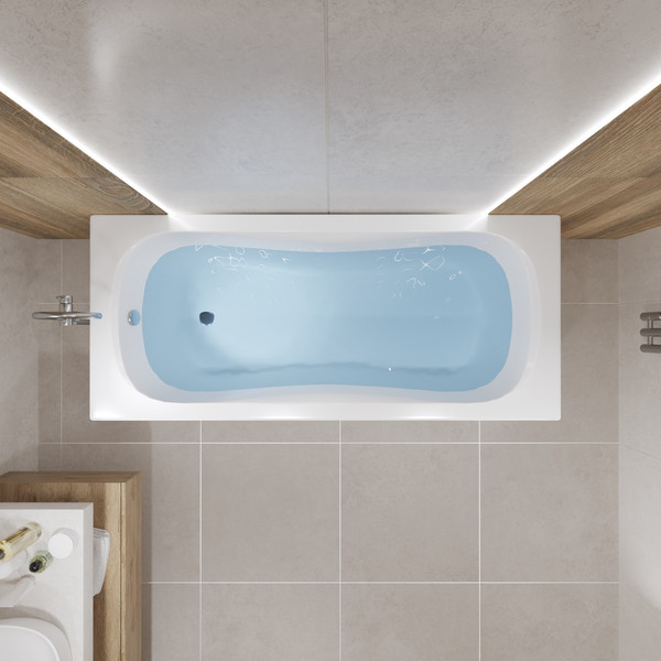 Изображение товара Ванна акриловая Lauter Sophia 160 / 21205160 (с ножками и сифоном 21Y31002 белый)