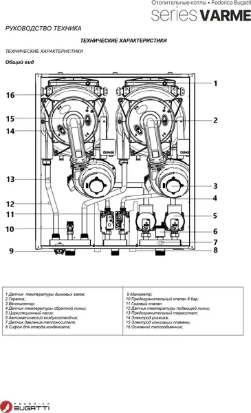 Изображение товара Газовый котел Federica Bugatti 120B Cond Varme