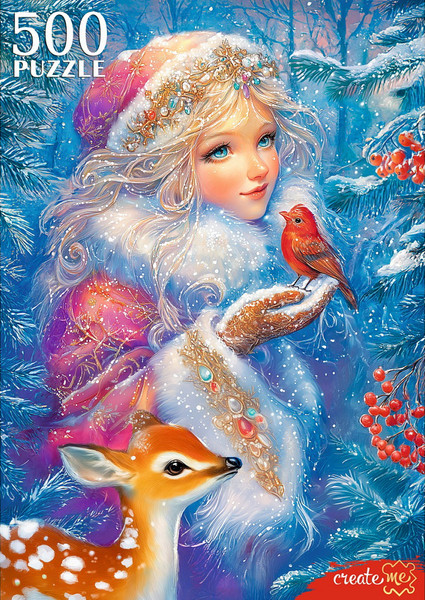 Изображение товара Пазл РЫЖИЙ КОТ Снежная принцесса / П500-7628 (500эл)