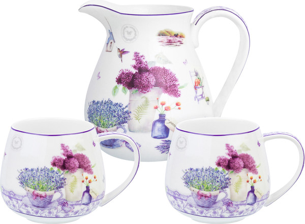 Изображение товара Набор для напитков Elan Gallery Лаванда+кружка 400мл / 420237+3 (2шт)