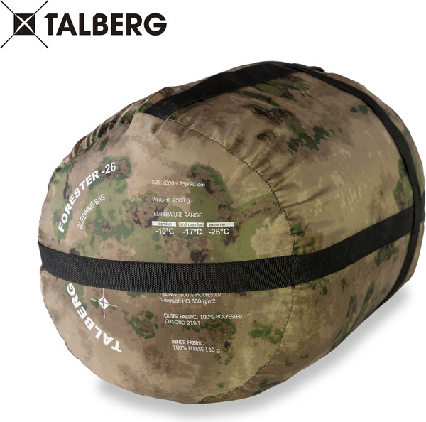 Изображение товара Спальный мешок Talberg Forester -2С правый (туман)
