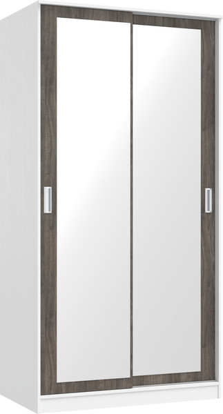 Изображение товара Шкаф-купе Кортекс-мебель Лагуна ШК01-02 (белый/орех элия)