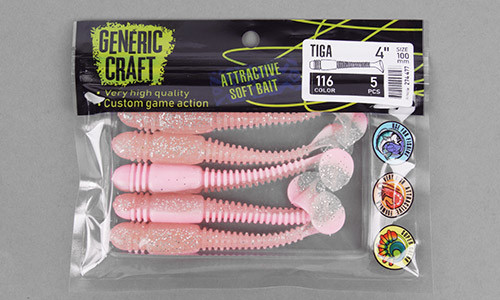 Изображение товара Мягкая приманка Generic Craft Tiga 4.0in 10см 116 / 274477 (5шт)