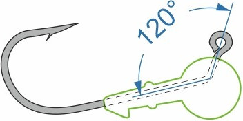 Изображение товара Джиг-головка NAUTILUS Power 120 NP-1608 hook №4/0 18гр / NP-1608-4/0-18