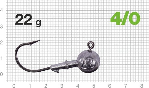 Изображение товара Джиг-головка NAUTILUS Power 120 NP-1608 hook №4/0 22гр / NP-1608-4/0-22