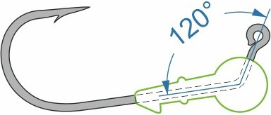 Изображение товара Джиг-головка NAUTILUS Power 120 NP-1608 hook №5/0 14гр / NP-1608-5/0-14