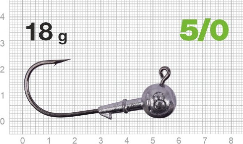 Изображение товара Джиг-головка NAUTILUS Power 120 NP-1608 hook №5/0 18гр / NP-1608-5/0-18