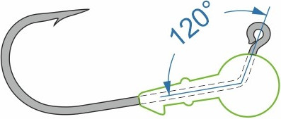 Изображение товара Джиг-головка NAUTILUS Power 120 NP-1608 hook №5/0 18гр / NP-1608-5/0-18