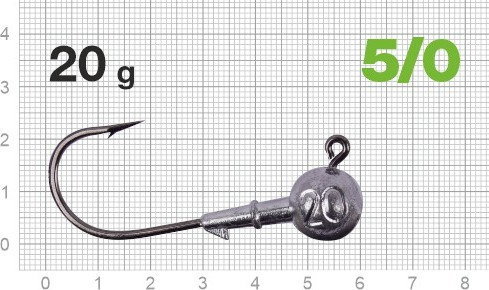 Изображение товара Джиг-головка NAUTILUS Power 120 NP-1608 hook №5/0 20гр / NP-1608-5/0-20