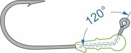 Изображение товара Джиг-головка NAUTILUS Power 120 NP-1608 hook №6/0  7гр / NP-1608-6/0-7