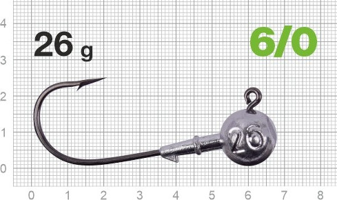 Изображение товара Джиг-головка NAUTILUS Power 120 NP-1608 hook №6/0 26гр / NP-1608-6/0-26