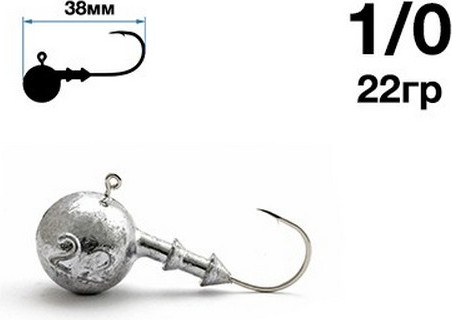 Изображение товара Джиг-головка NAUTILUS Sting Sphere SSJ4100 hook №1/0 22гр / NSSJ4100-1/0-22